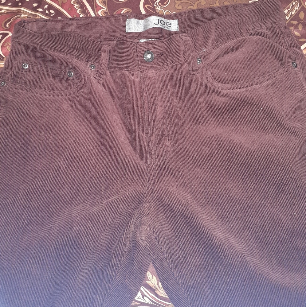 Joe Fresh Burgundy corduroy pants
